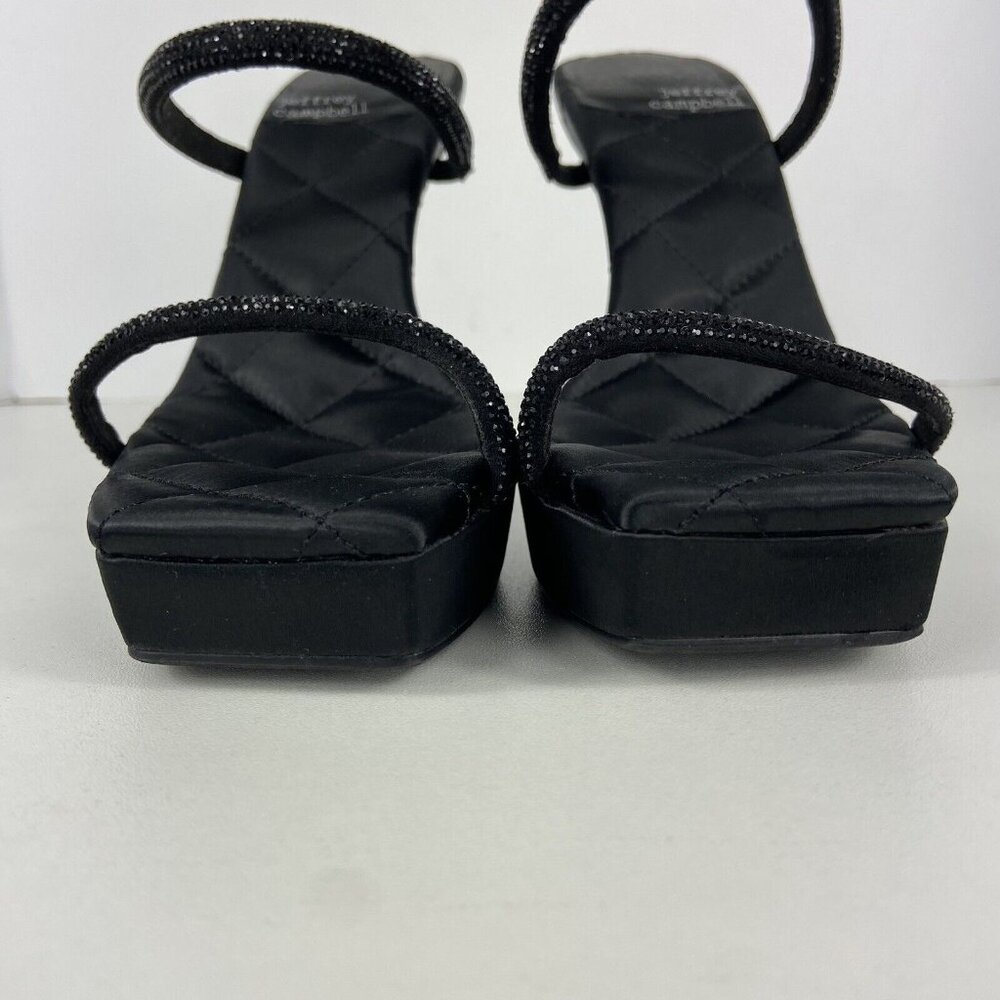 Jeffrey Campbell Movie Sz 7.5 Slide Sandal 5” Platform Heel 90's Vtg Style - Picture 4 of 10